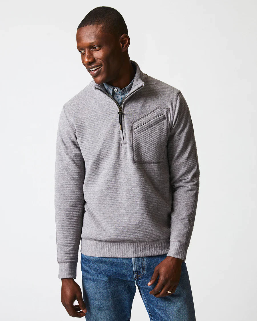 Billy Reid Quilted Half Zip
