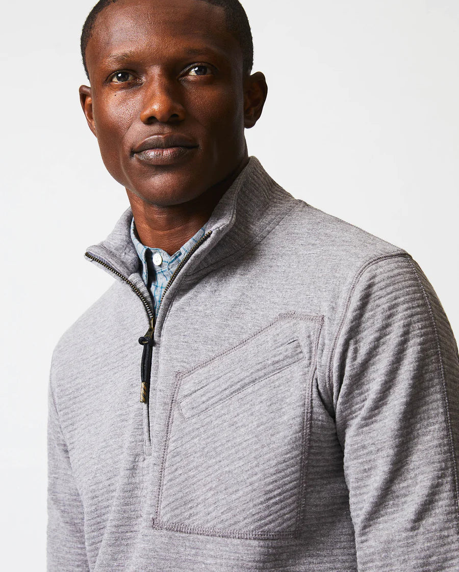 Billy Reid Quilted Half Zip