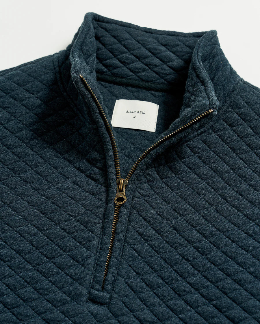 Billy Reid Diamond Quilt Half Zip