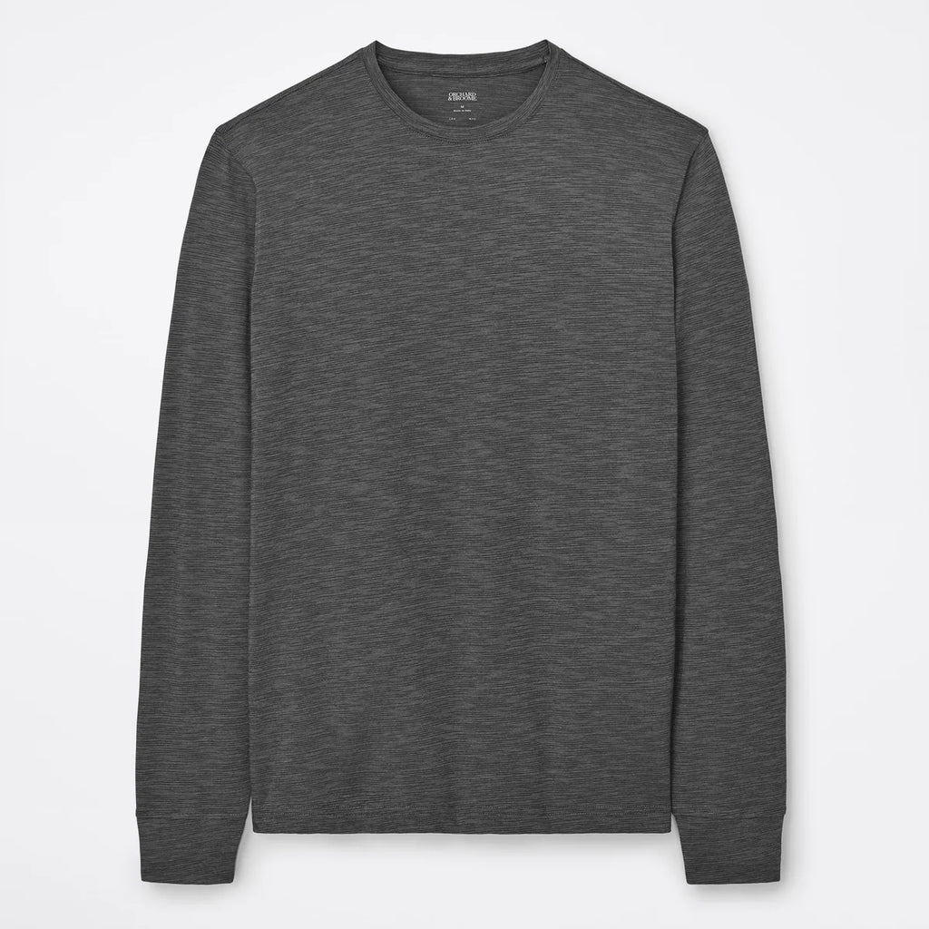 Orchard & Broome Willett Micro Stripe Long Sleeve Tee