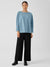 Eileen Fisher Lightweight Boiled Wool Bateau Neck Top in Regenerative Wool