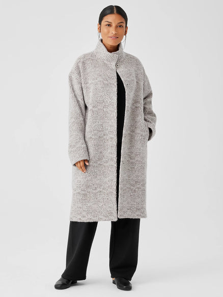 Eileen Fisher Doubleface Wool Cloud Hooded Coat - Puritan Cape Cod