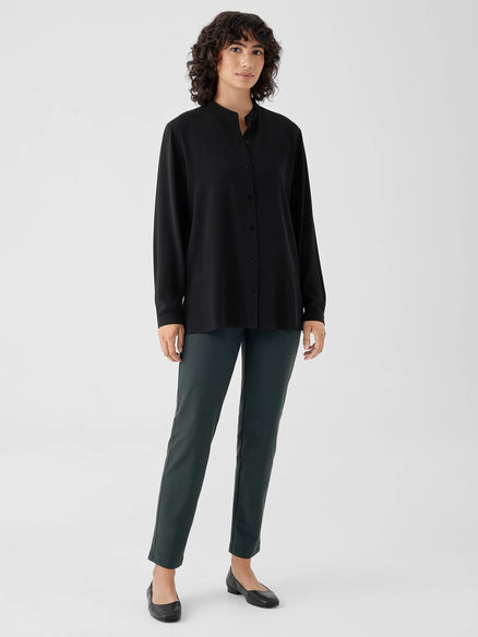 Eileen Fisher System Washable Stretch Crepe Slim Ankle Pant