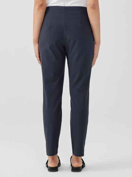 EILEEN FISHER WOMAN Washable Stretch Crepe Slim Ankle Pants