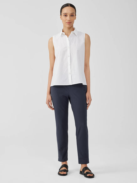 Eileen Fisher System Washable Stretch Crepe Slim Ankle Pant