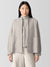 Eileen Fisher Lightweight Boiled Wool High Collar Jacket in Regenerative Wool