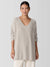 Eileen Fisher Organic Cotton Chenille V-Neck Top