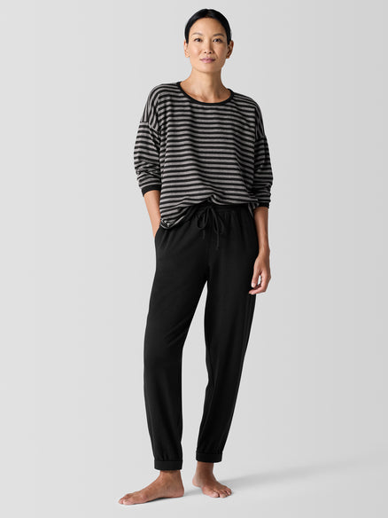 Eileen Fisher Cozy Brushed Terry Hug Jogger Pant