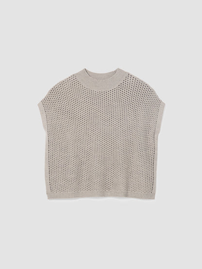 Eileen Fisher Merino Mock Neck Top in Regenerative Wool