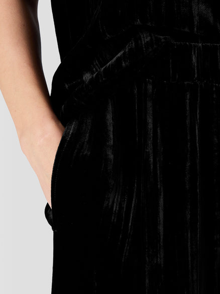 Eileen Fisher Crushed Velvet Wide-Leg Pant