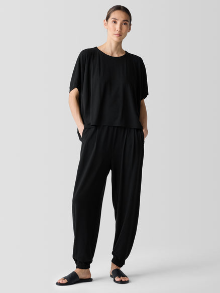 Eileen Fisher Stretch Jersey Knit Lantern Jogger Pant