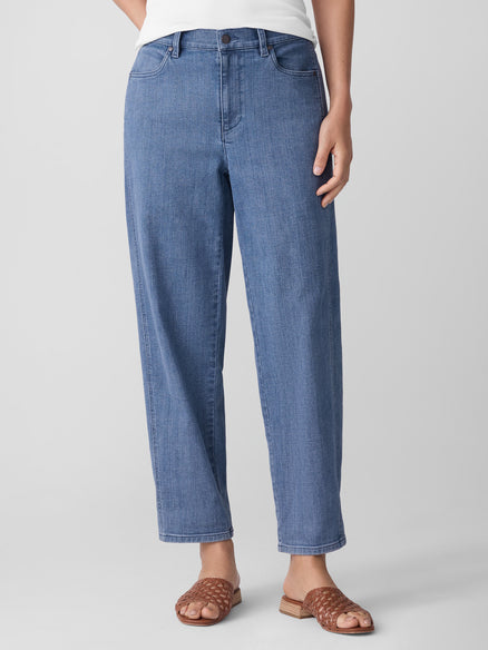 Eileen Fisher Cotton Stretch Denim Lantern Jean
