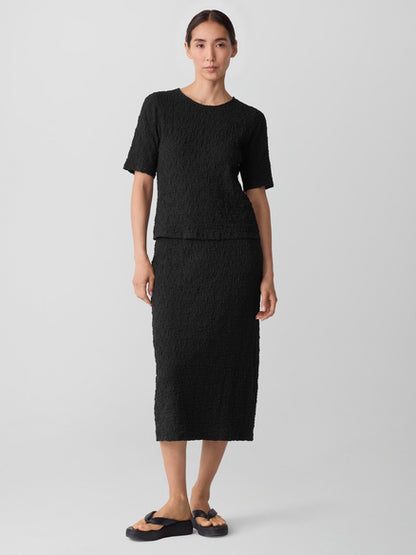 Eileen Fisher Bubble Jacquard Pencil Skirt