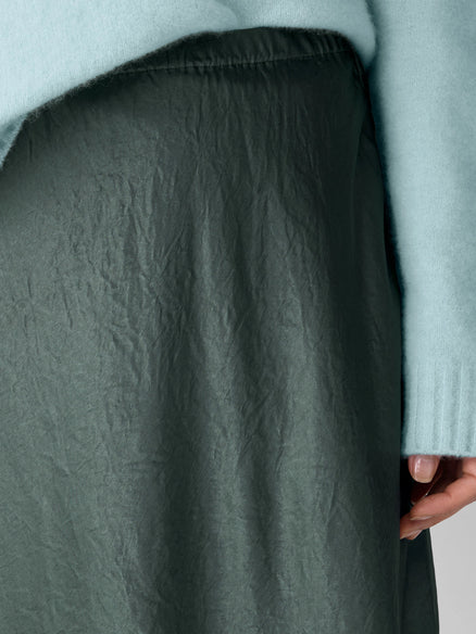 Eileen Fisher Textured Satin Slip Skirt