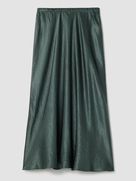 Eileen Fisher Textured Satin Slip Skirt