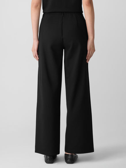 Eileen Fisher Washable Flex Ponte Wide Trouser Pant