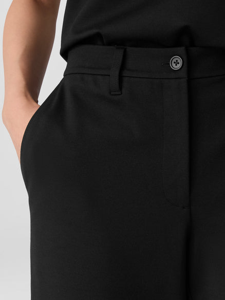 Eileen Fisher Washable Flex Ponte Wide Trouser Pant
