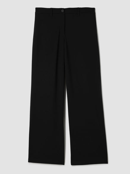 Eileen Fisher Washable Flex Ponte Wide Trouser Pant