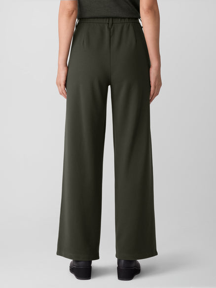 Eileen Fisher Washable Flex Ponte Wide Trouser Pant
