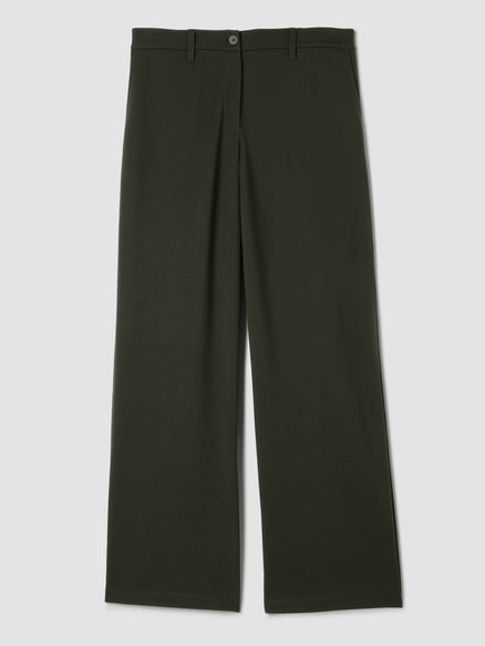 Eileen Fisher Washable Flex Ponte Wide Trouser Pant