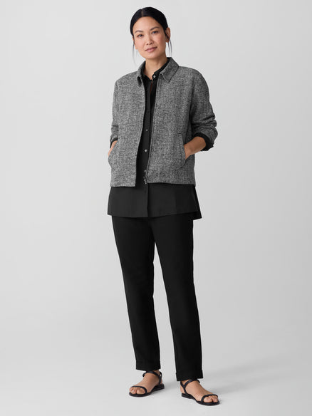 Eileen Fisher Organic Cotton Tweed Jacket