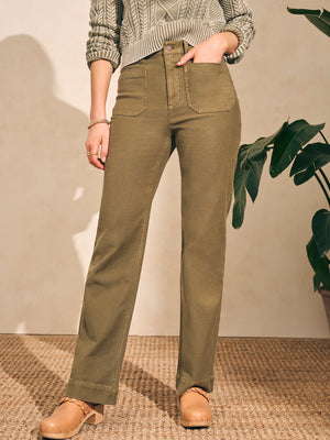 Faherty Stretch Terry Wide Leg Pant - Puritan Cape Cod