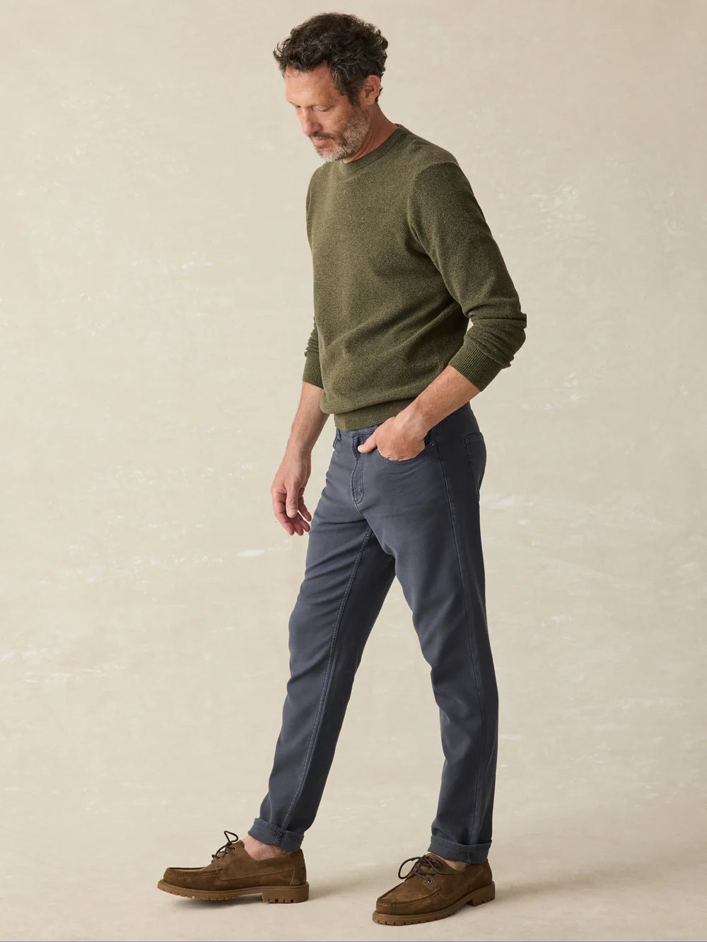 Fahety Stretch Terry 5-Pocket Pant