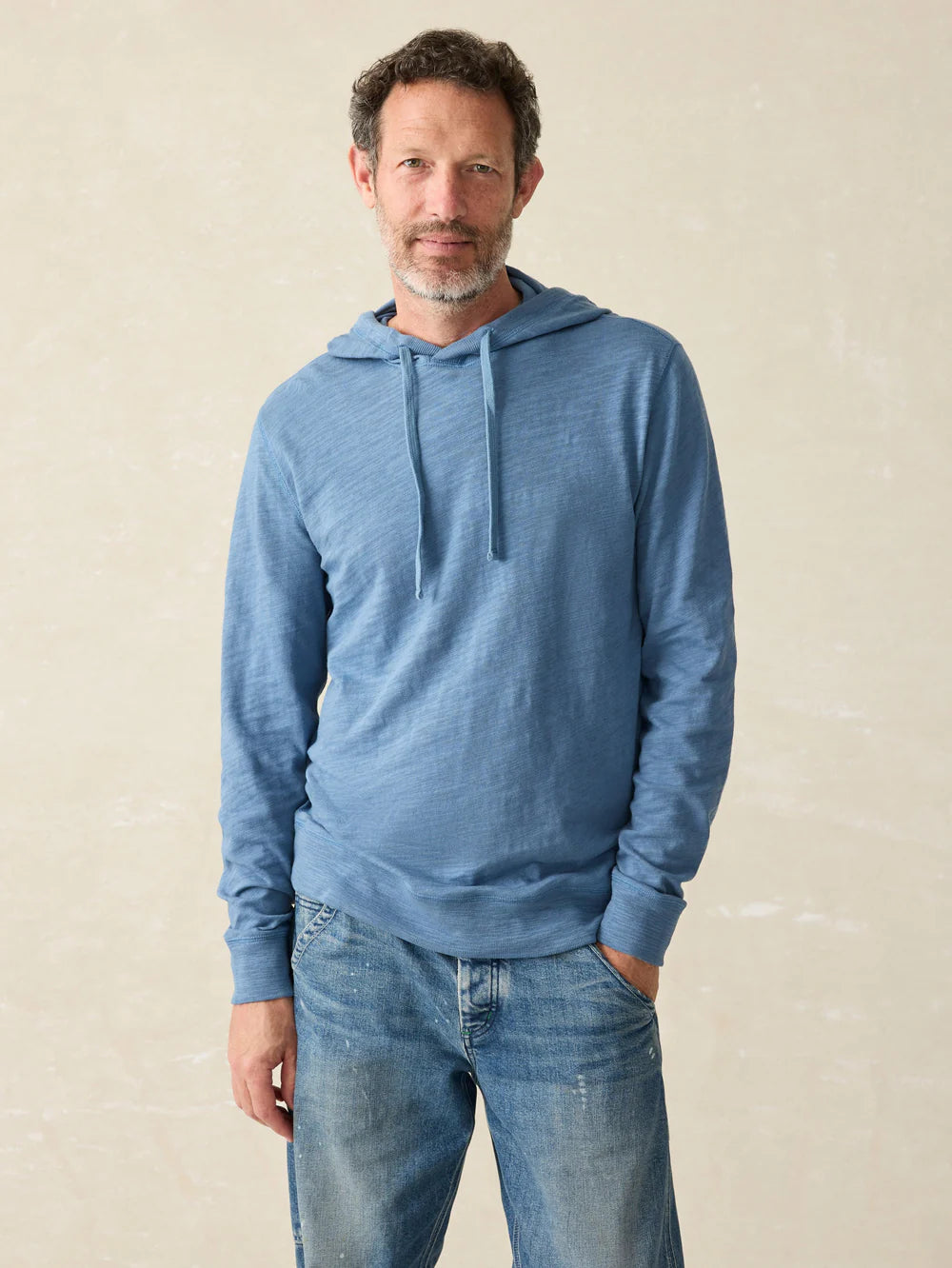 Faherty Men's Slub Cotton Hoodie