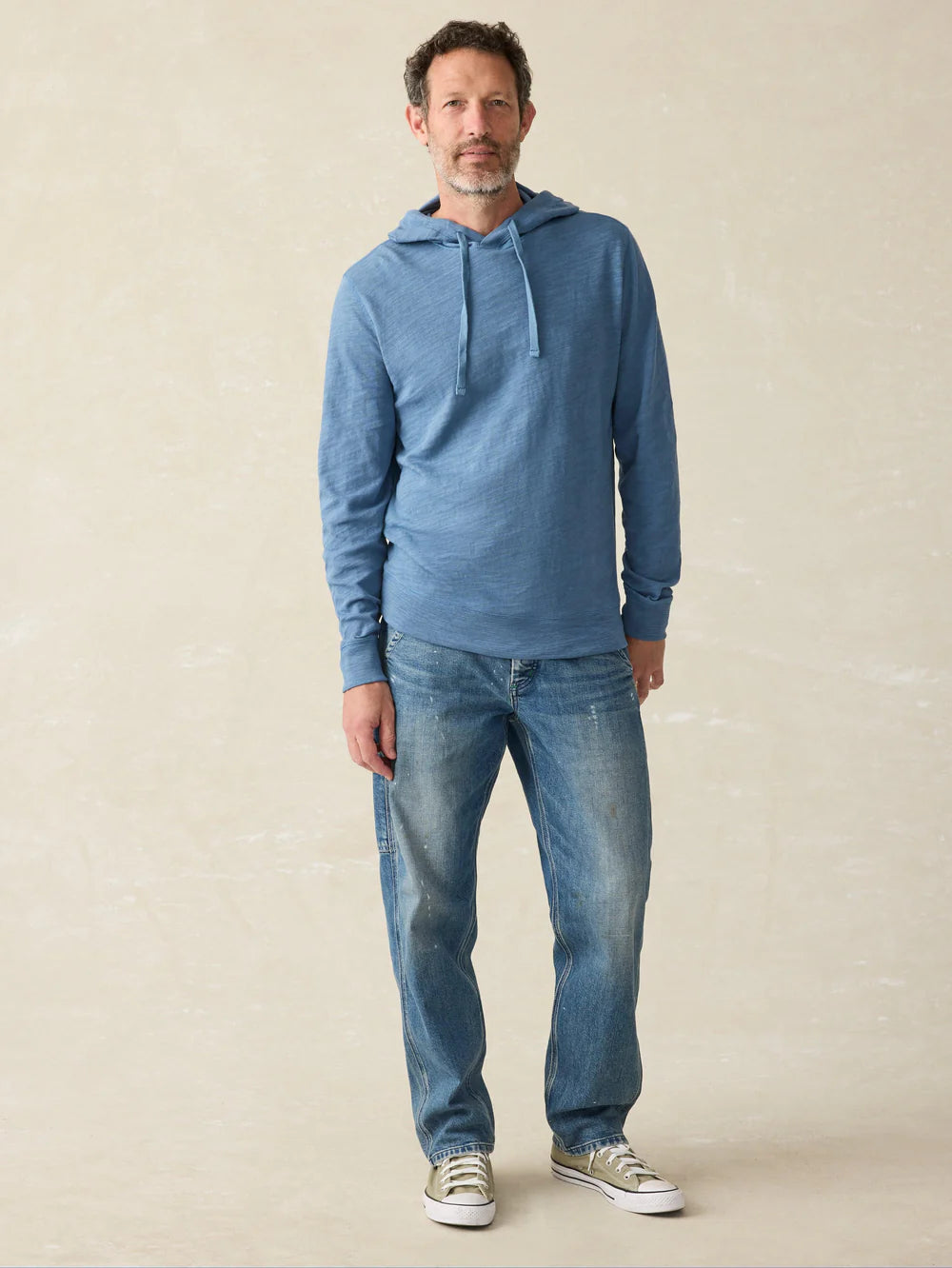 Faherty Men's Slub Cotton Hoodie