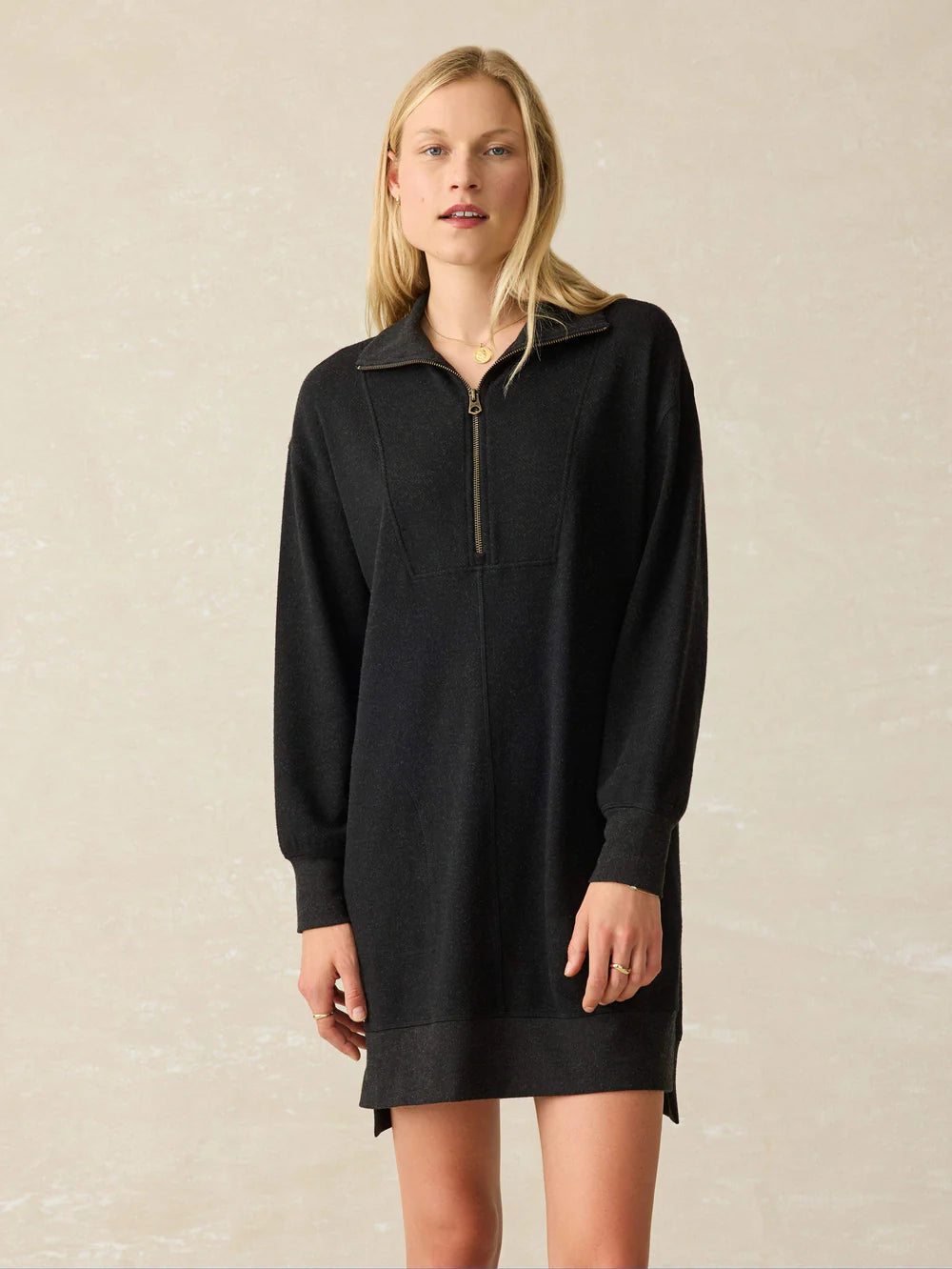 Faherty Legend™ Quarter Zip Dress