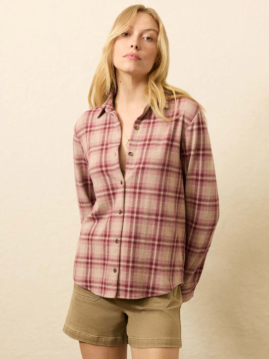 Faherty Legend™ Classic Sweater Shirt - Berry Coast Plaid