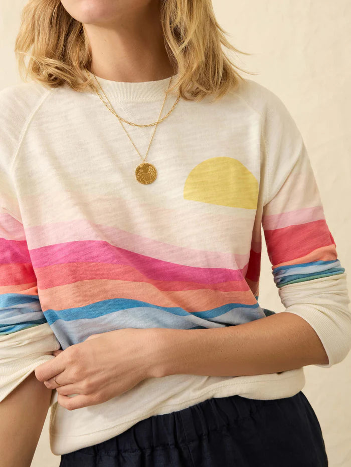 Faherty Sunwashed Slub Crew