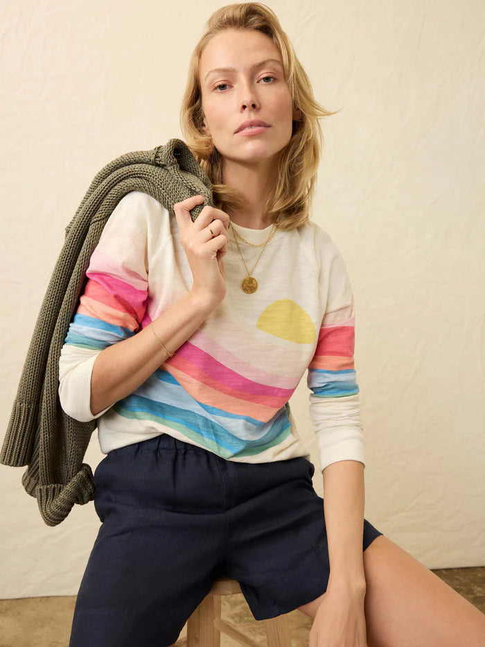 Faherty Sunwashed Slub Crew