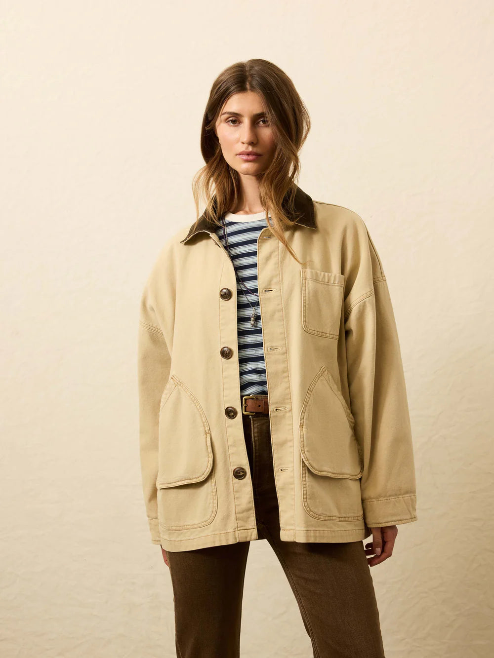 Faherty Sunwashed Canvas Barn Jacket