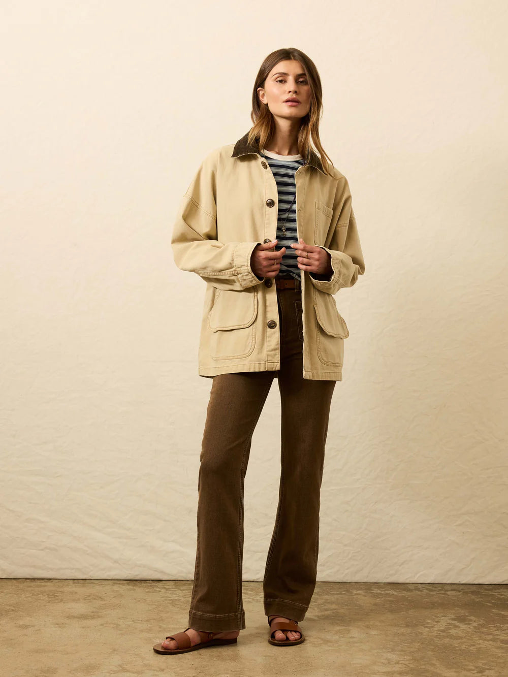 Faherty Sunwashed Canvas Barn Jacket