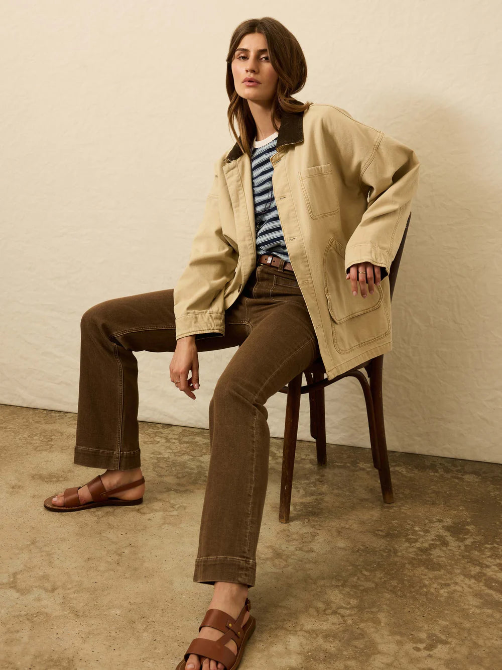 Faherty Sunwashed Canvas Barn Jacket