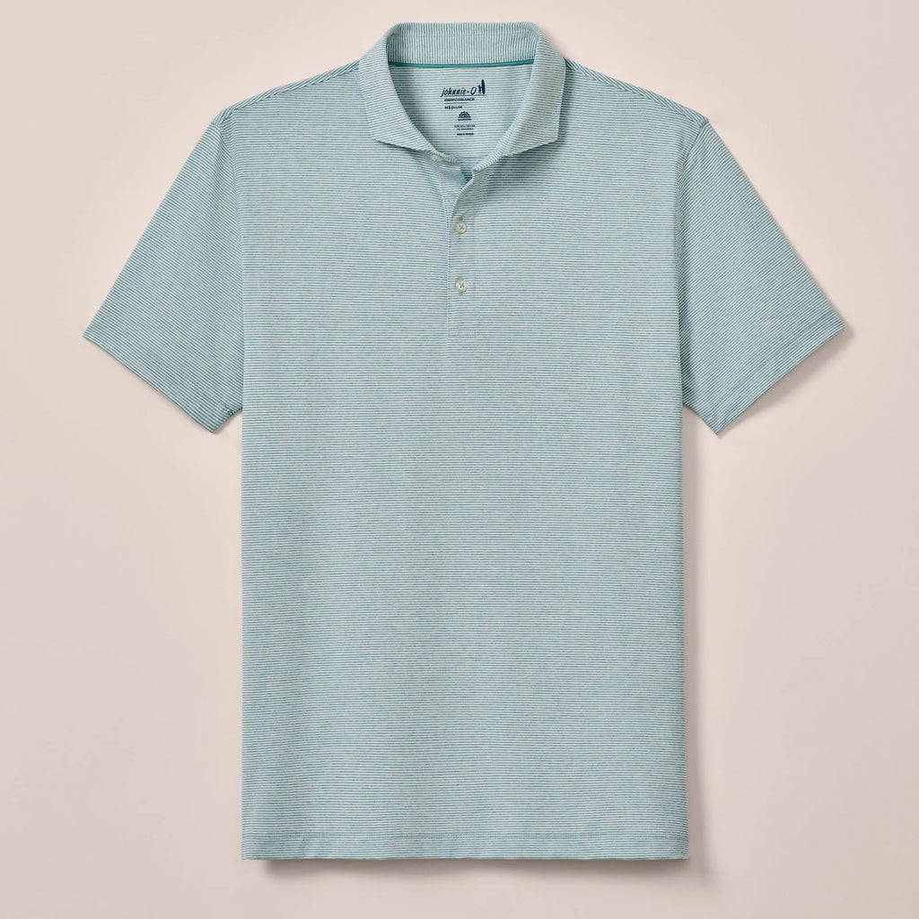 Johnnie-O Lyndonn Striped Jersey Performance Polo