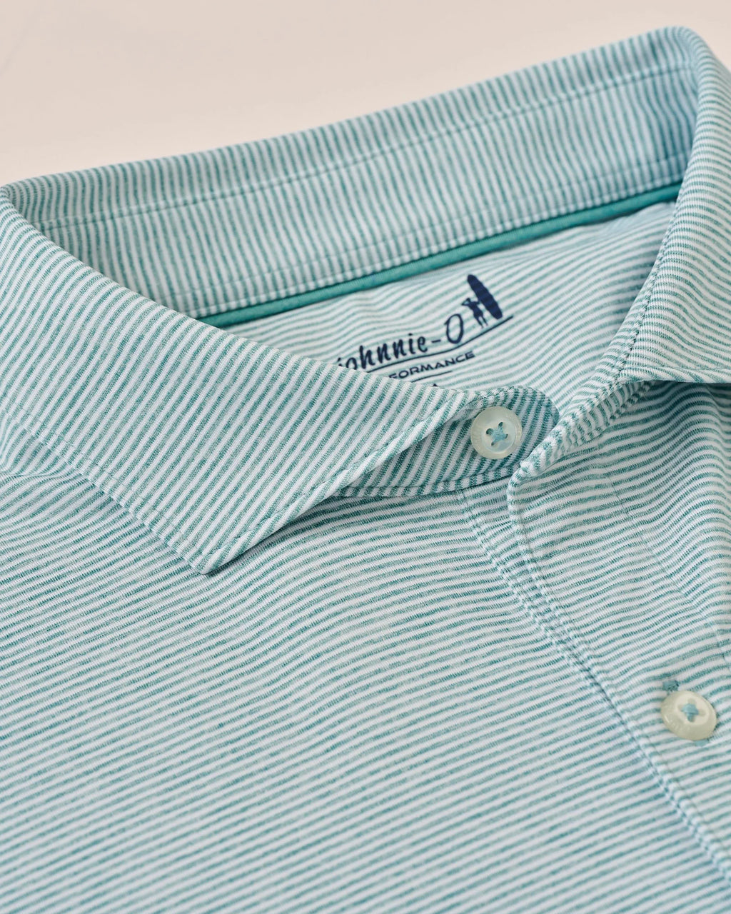 Johnnie-O Lyndonn Striped Jersey Performance Polo