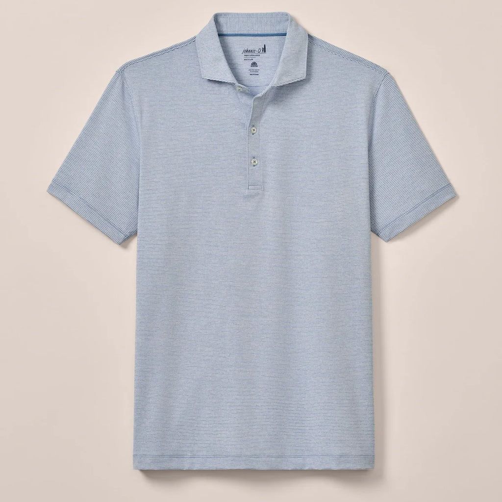 Johnnie-O Lyndonn Striped Jersey Performance Polo