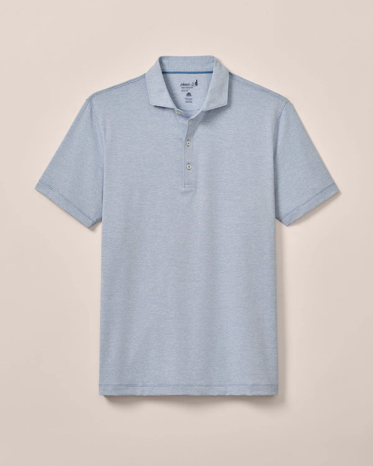Johnnie-O Lyndonn Striped Jersey Performance Polo