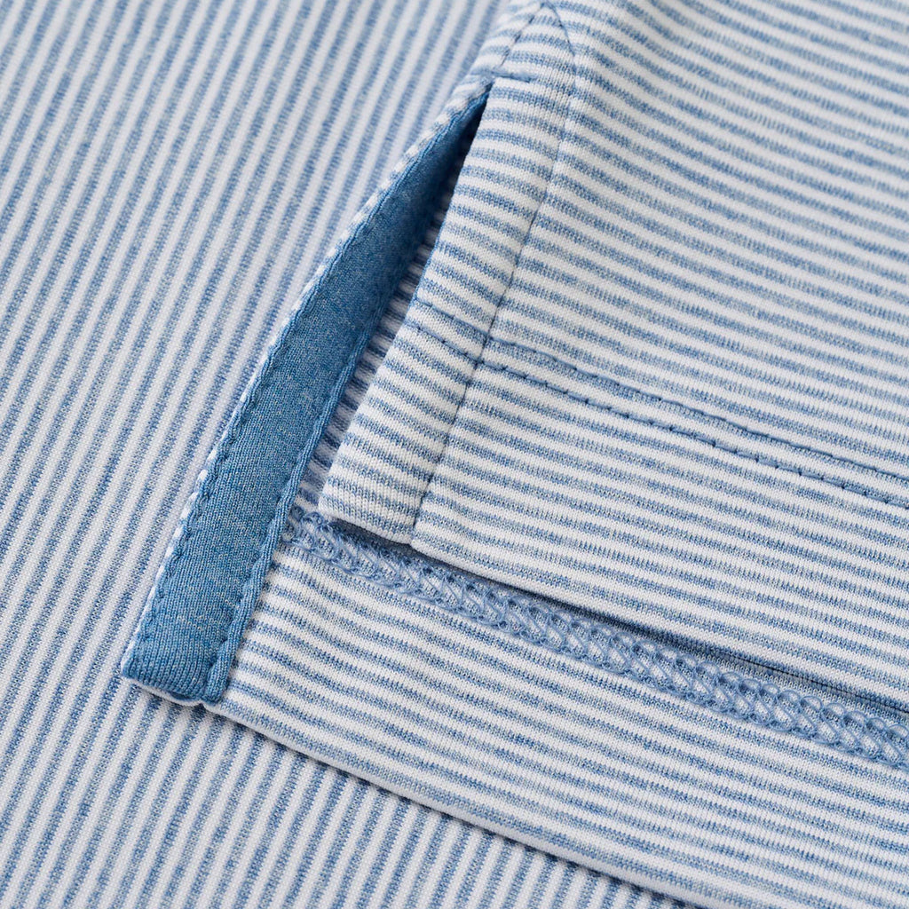 Johnnie-O Lyndonn Striped Jersey Performance Polo