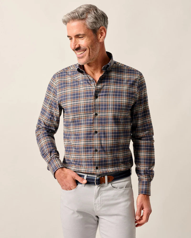 Johnnie-O Performance Flannel Button Down Shirt