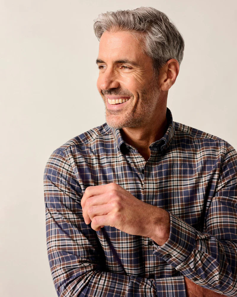 Johnnie-O Performance Flannel Button Down Shirt