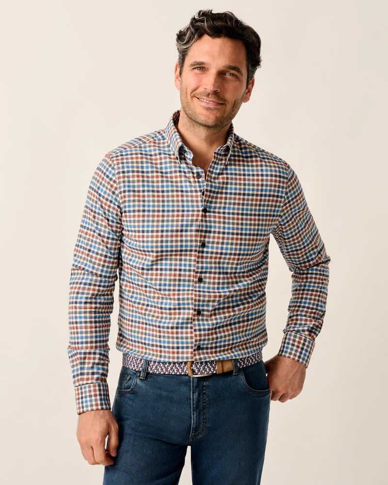 Johnnie-O Performance Flannel Button Down Shirt