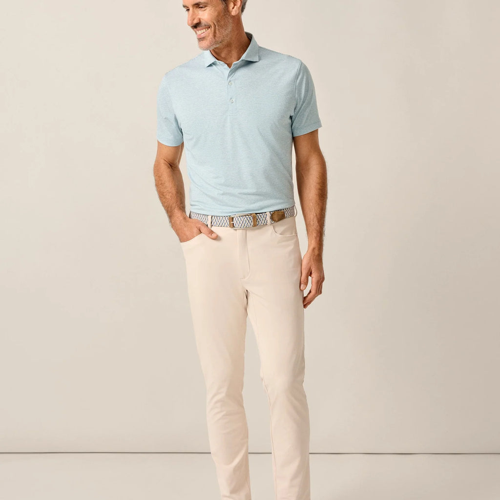 Johnnie-O Lyndonn Striped Jersey Performance Polo