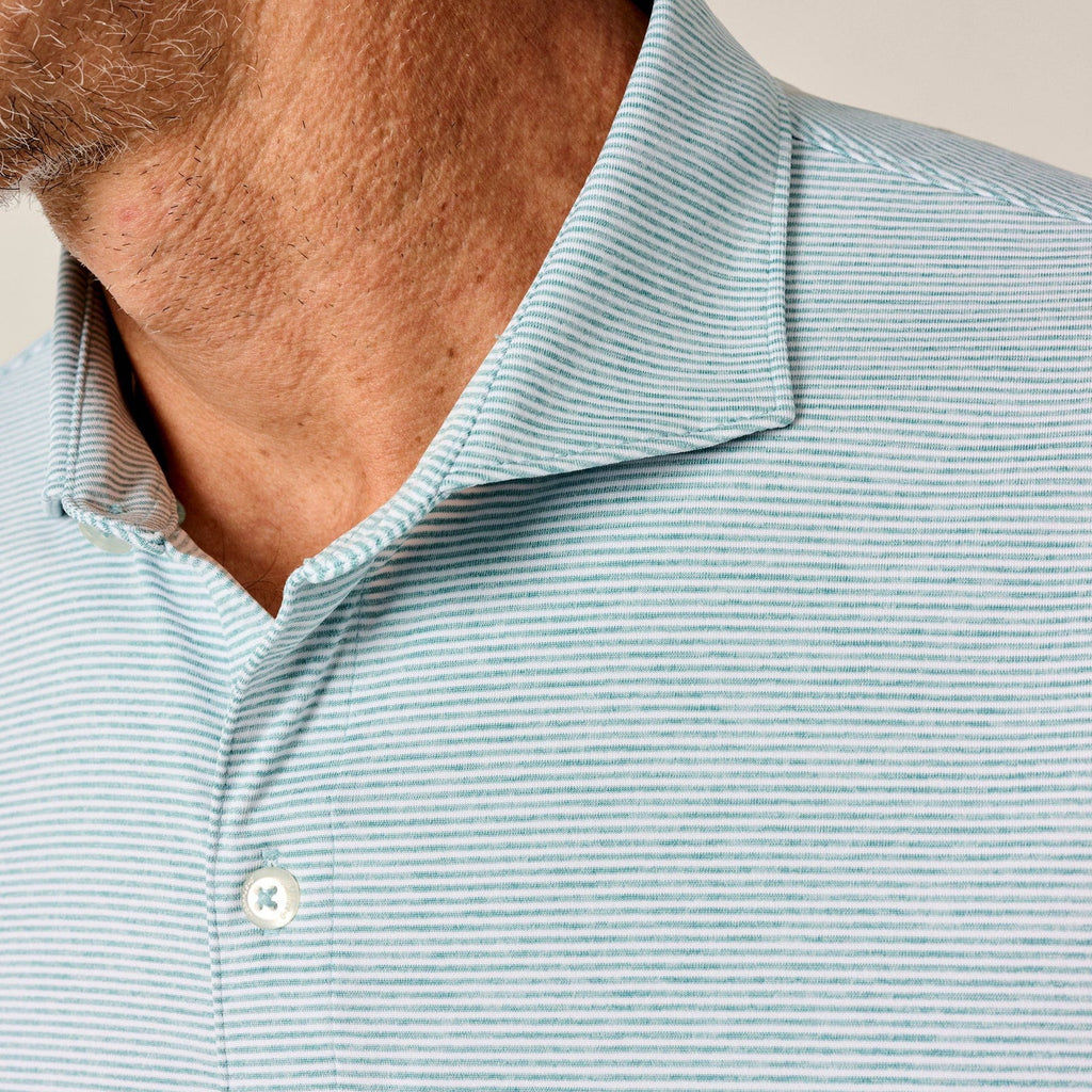 Johnnie-O Lyndonn Striped Jersey Performance Polo