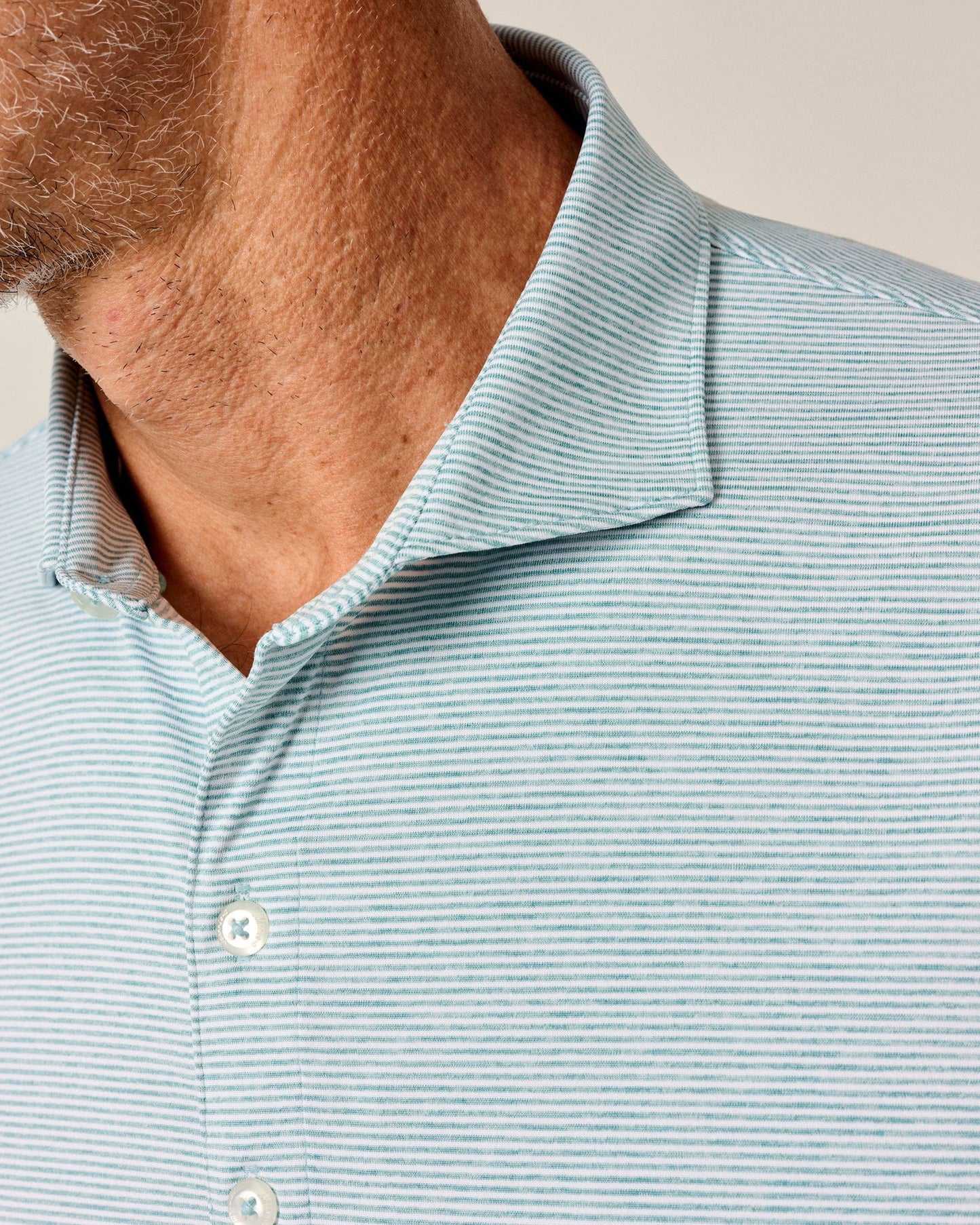 Johnnie-O Lyndonn Striped Jersey Performance Polo