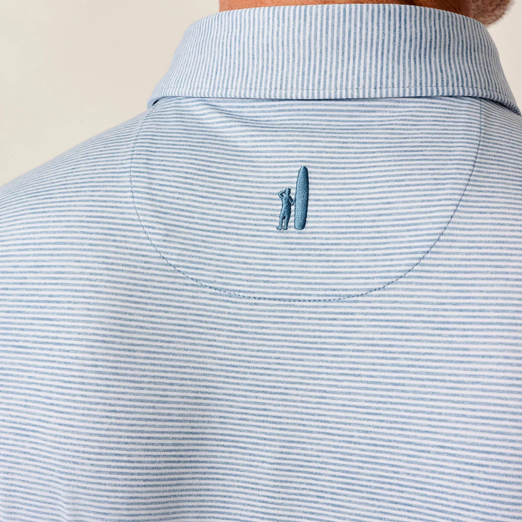Johnnie-O Lyndonn Striped Jersey Performance Polo