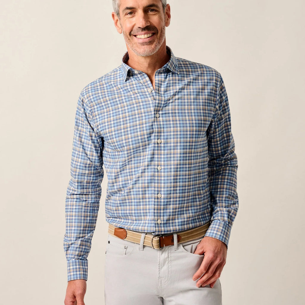 Johnnie-O Featherweight Performance Button Down Shirt Olie