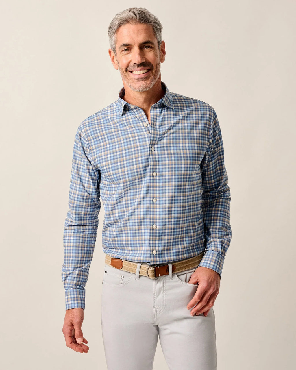 Johnnie-O Featherweight Performance Button Down Shirt Olie